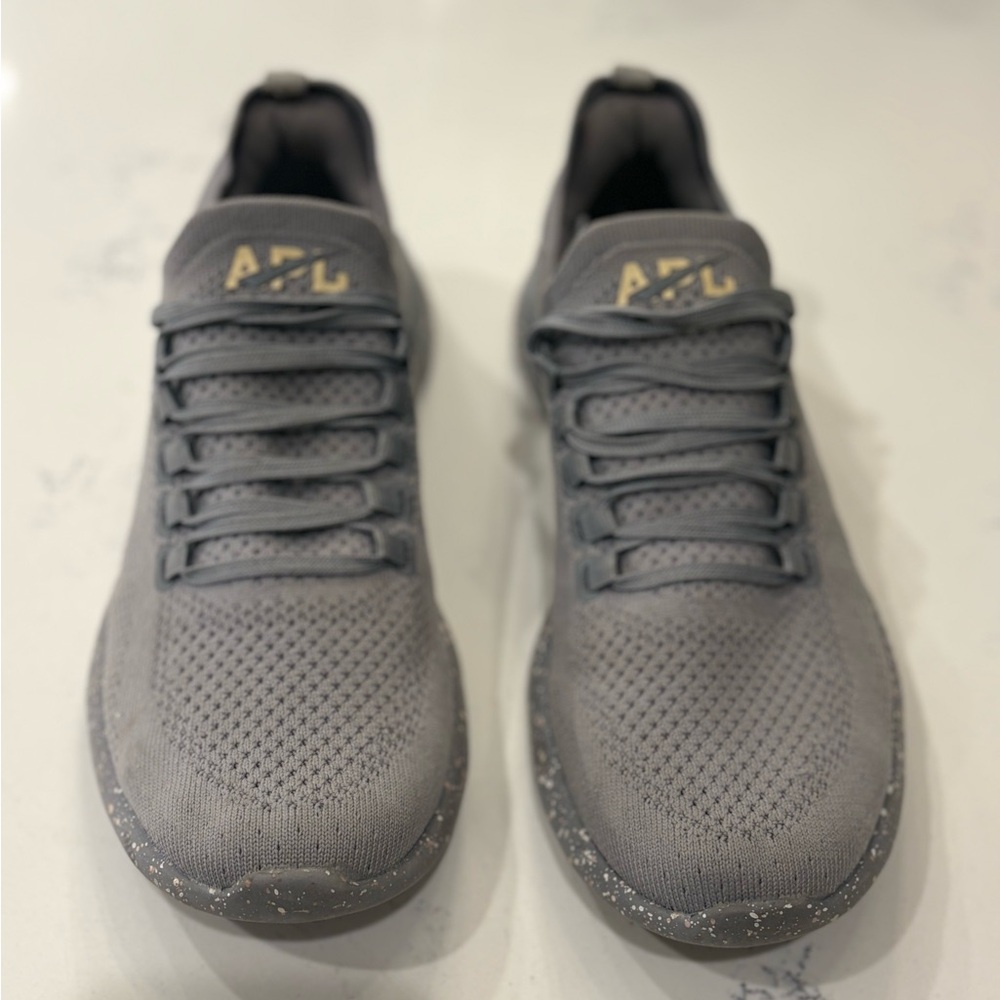 APL Men's Gray and Gold Athletic Shoes